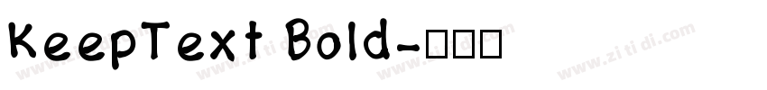 KeepText Bold字体转换